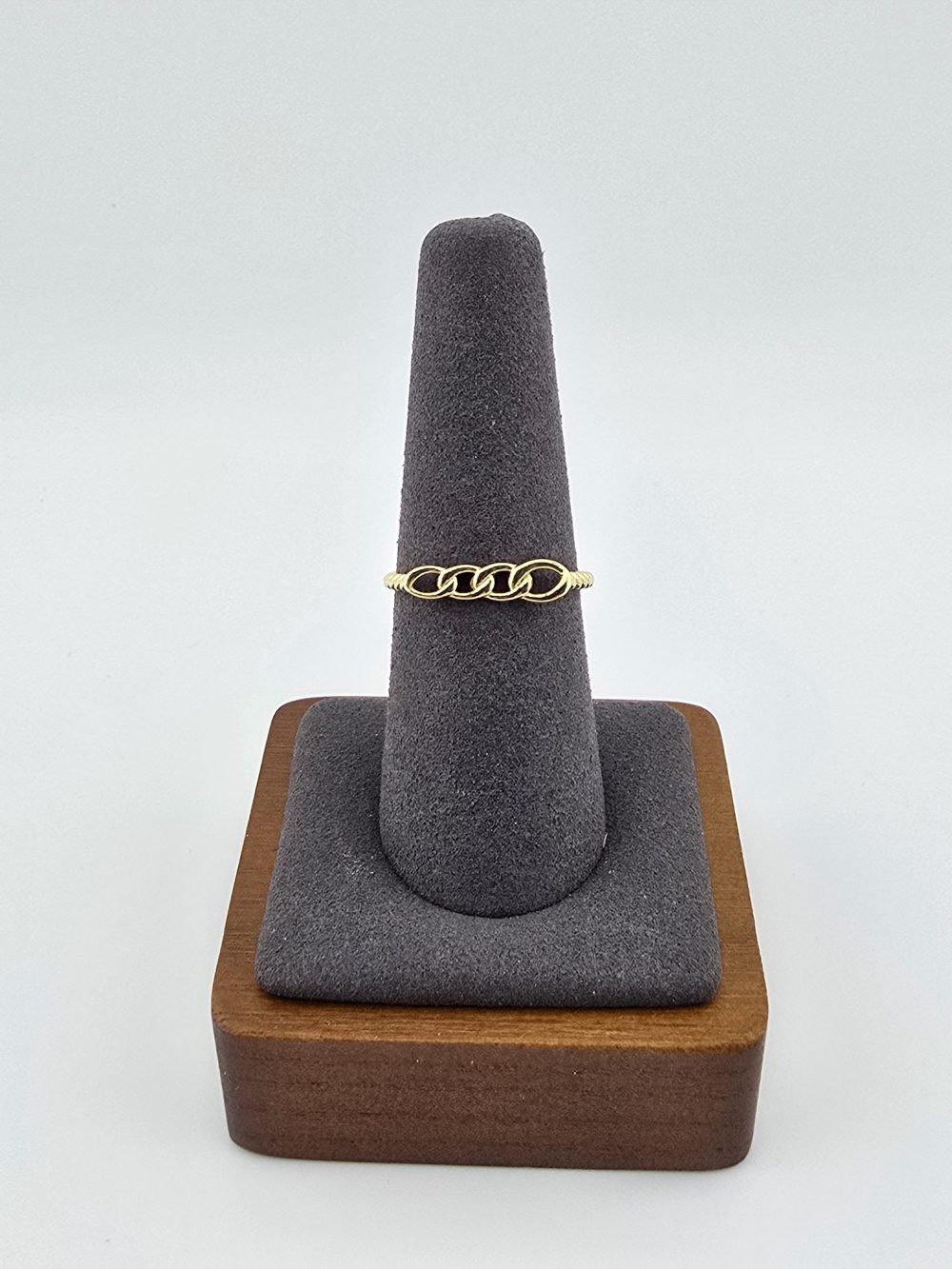 Gold Chain Link Ring - Image 12