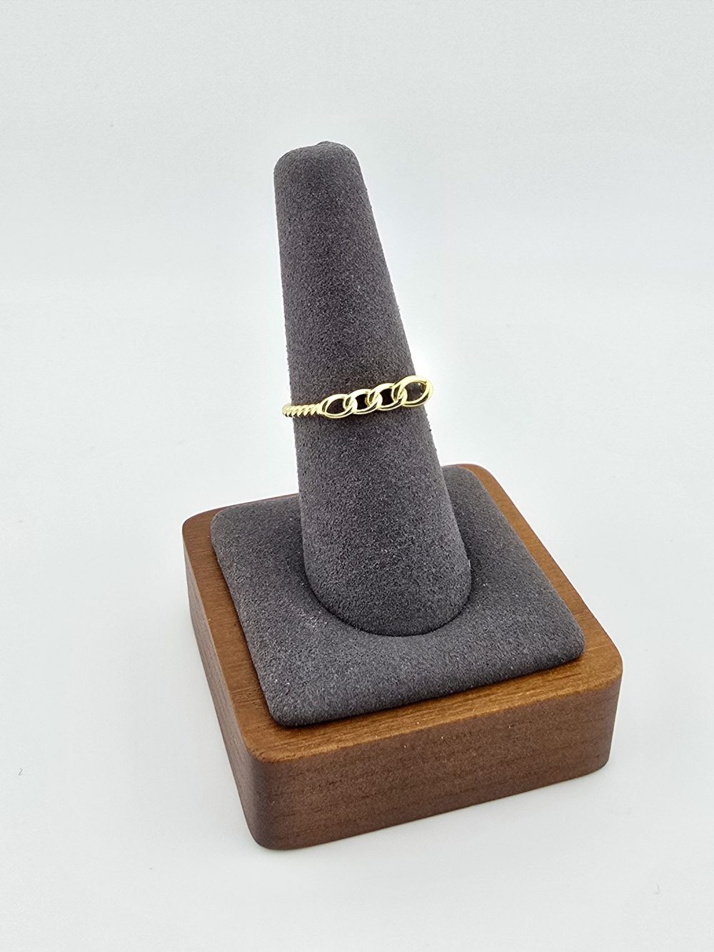 Gold Chain Link Ring - Image 10