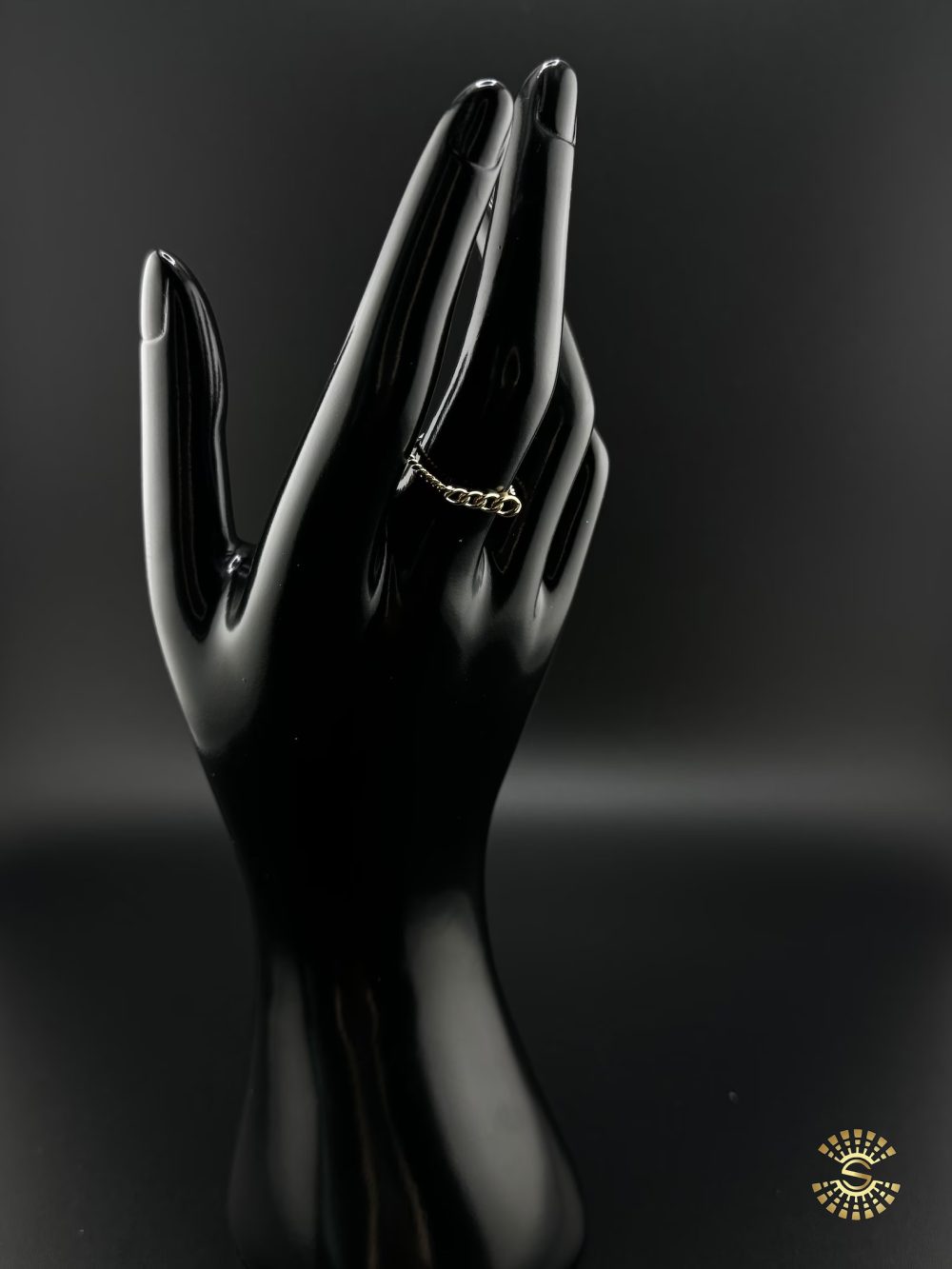 Gold Chain Link Ring - Image 3