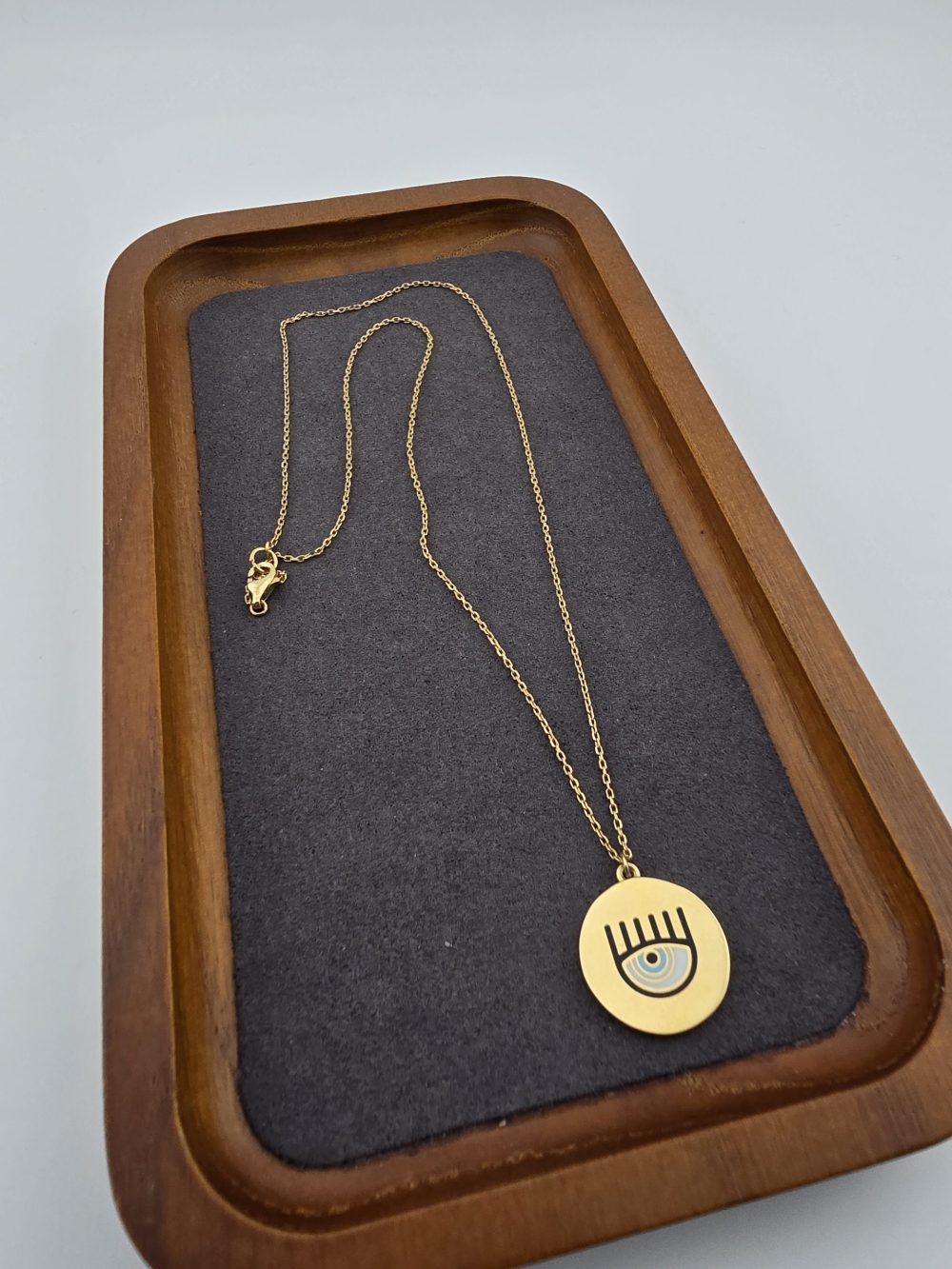 Mystic Gold Eye Pendant Necklace