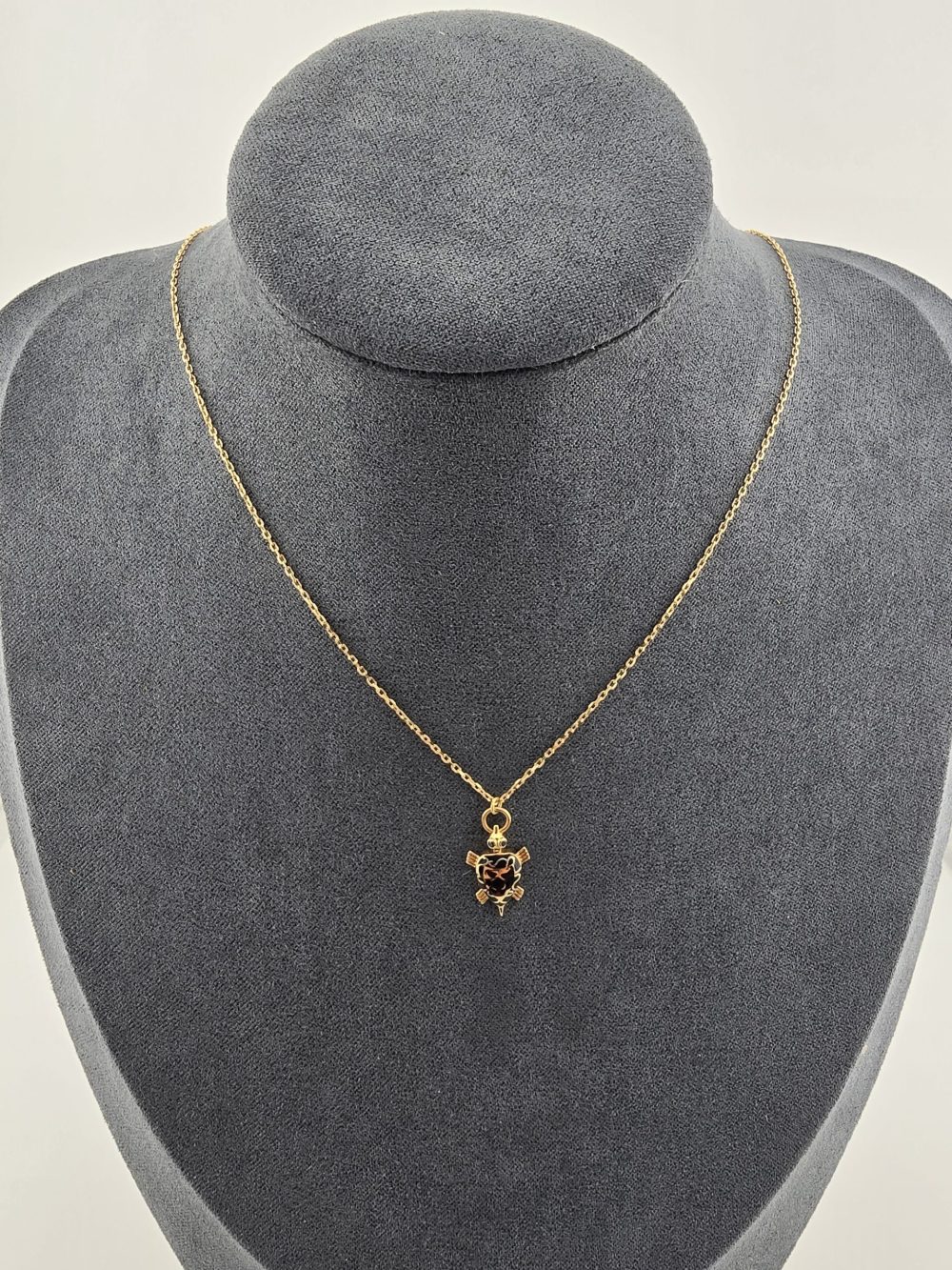 Golden and Black Turtle Pendant Necklace - Image 8