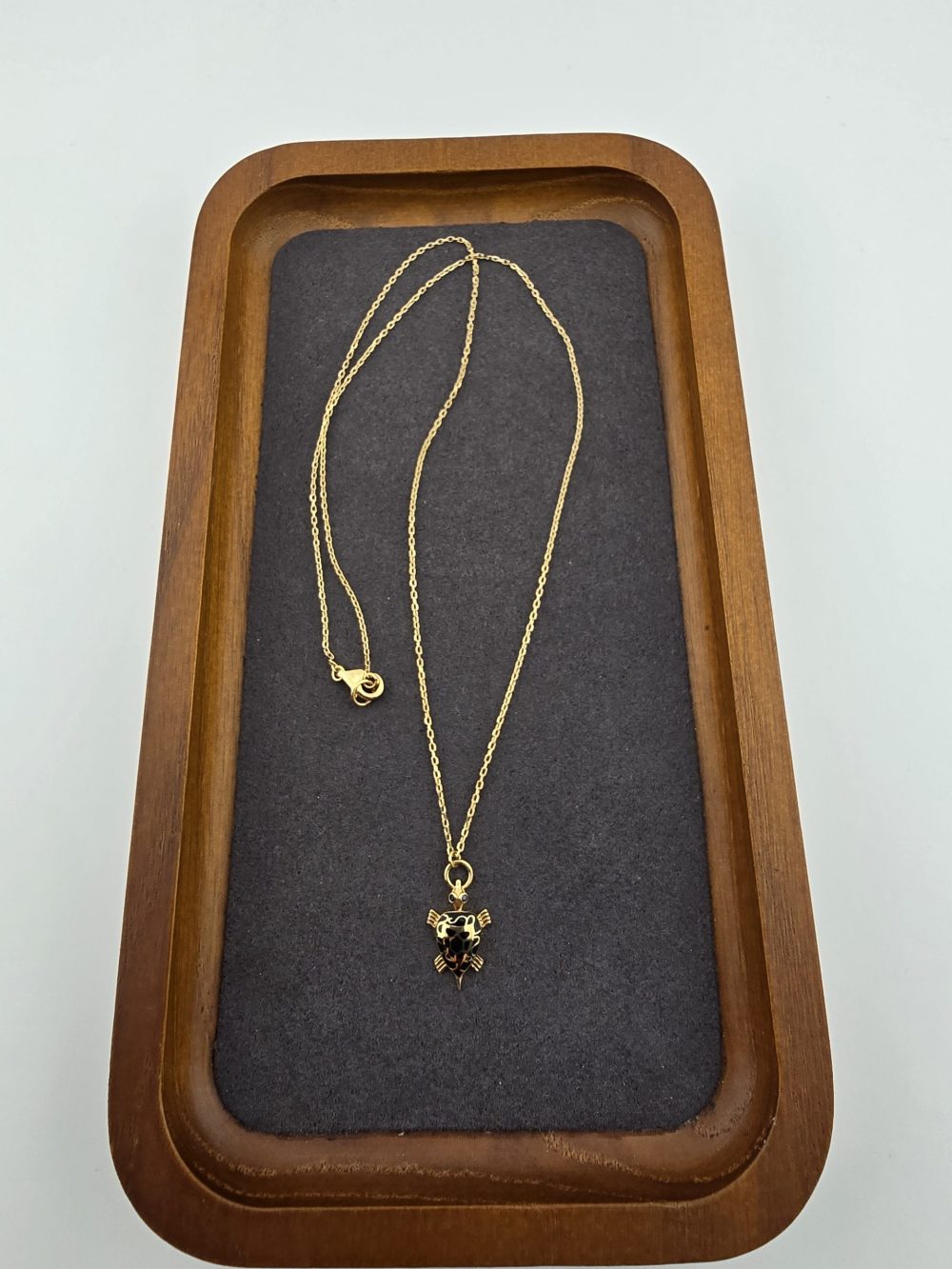 Golden and Black Turtle Pendant Necklace - Image 5