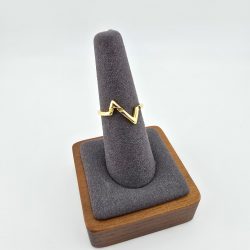 Heart Rate Gold ring