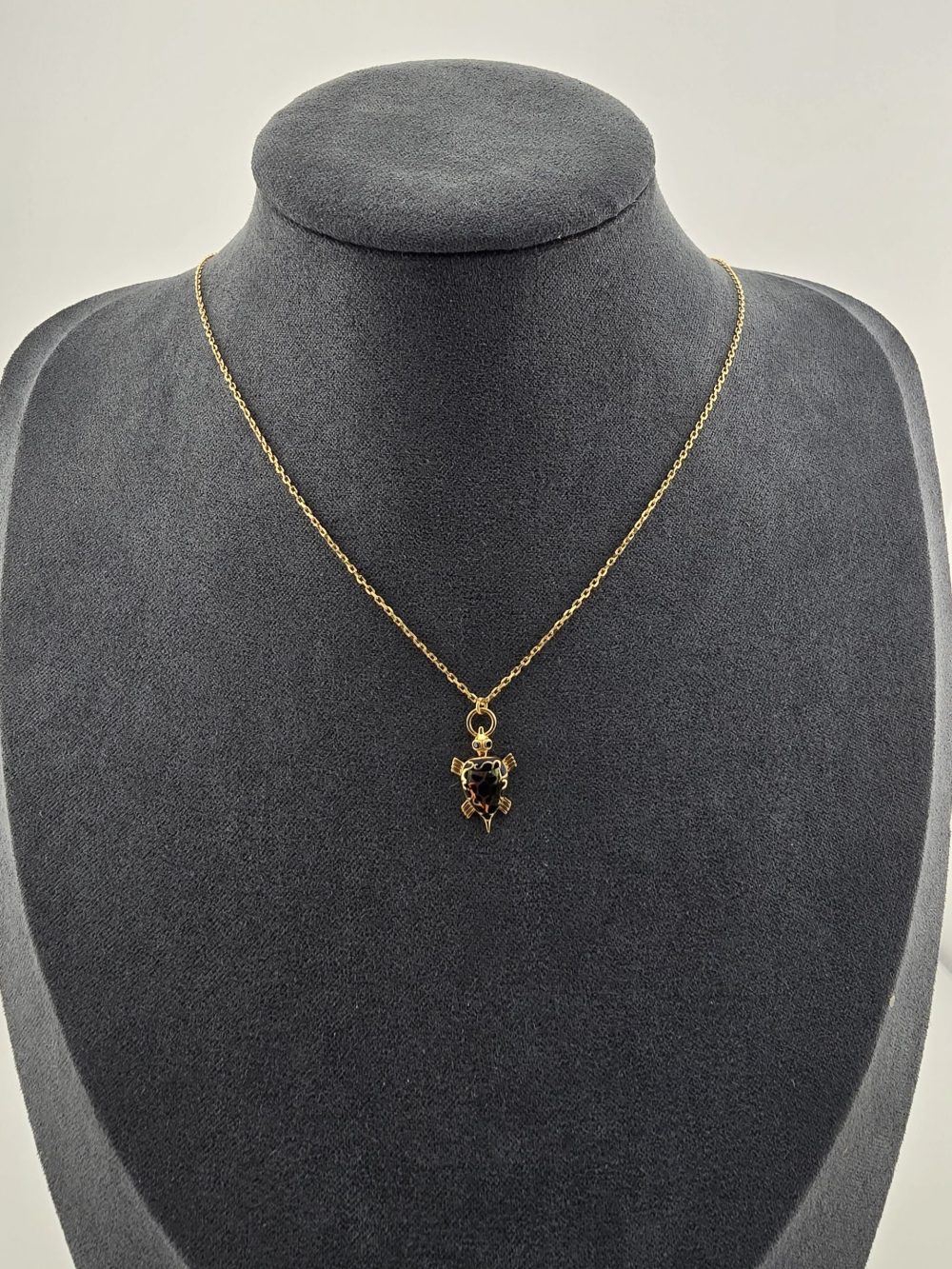 Golden and Black Turtle Pendant Necklace - Image 7