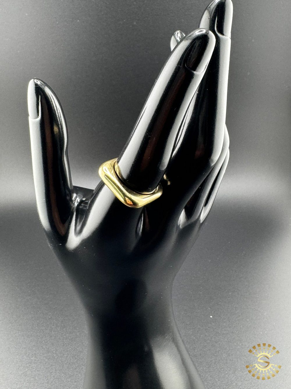 Gold Square Statement Ring - Image 2